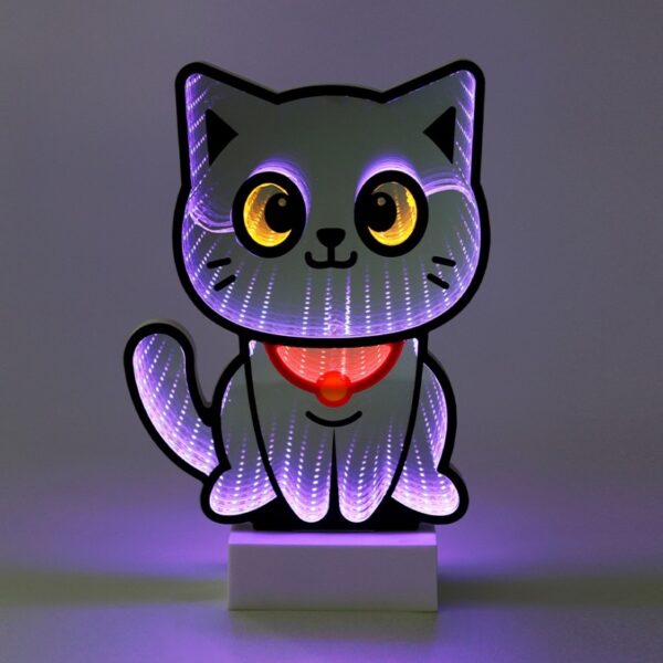 Lampada Led Effetto Neon Black Cat su linait