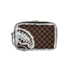 Toilettery Sprayground CREAM BROWN TEAR CHECK su linait