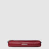 Astuccio Piquadro Piccolo Porta Penne In Pelle Blue Square Rosso su linait