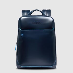 Zaino Piquadro Uomo Porta Computer 14 In Pelle Blue Square Blu su linait