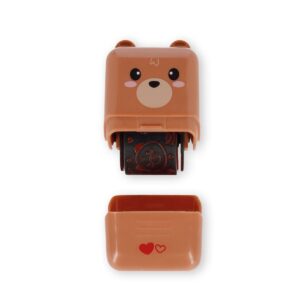 Timbro Decorativo a Rullo Deco Roller Stamp Teddy Bear su linait