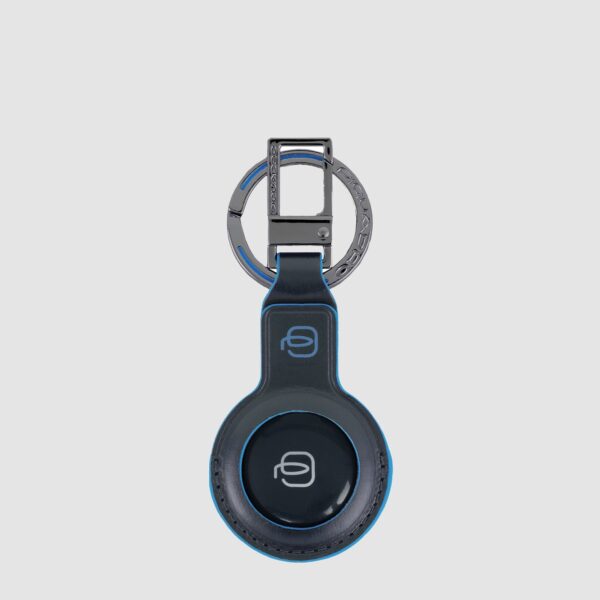 Portachiavi Piquadro con CONNEQU 4.0 In Pelle Blue Square Blu su linait