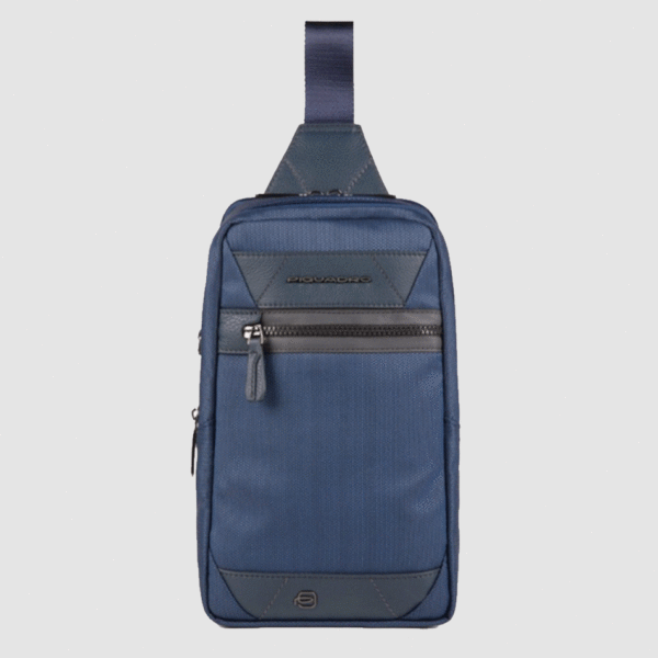 Monospalla Piquadro in Tessuto Riciclato Trakai Blu CA5530W109/BLU