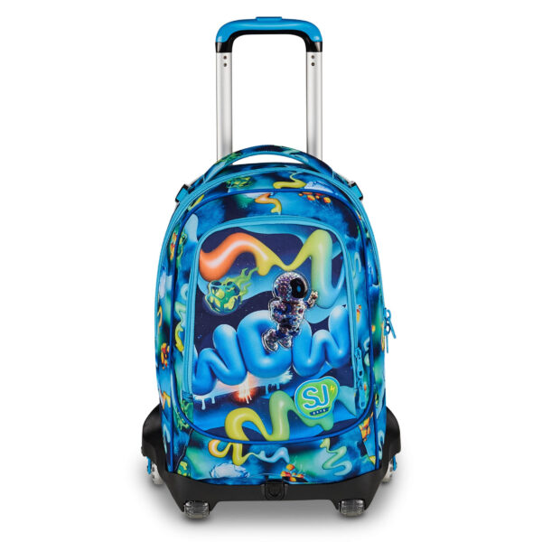 Trolley Scuola con Carrello Sganciabile SJ Gang 8 Ruote SPACE RIDE su linait