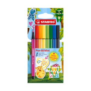 Stabilo PEN 68 Mini Animal Vibes 8 Colori Assortiti su linait