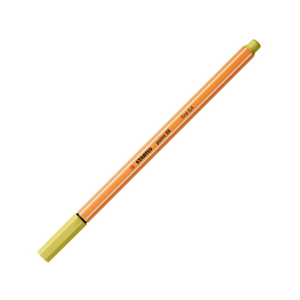 Penna fineliner - STABILO point 88 - Senape #67 su linait