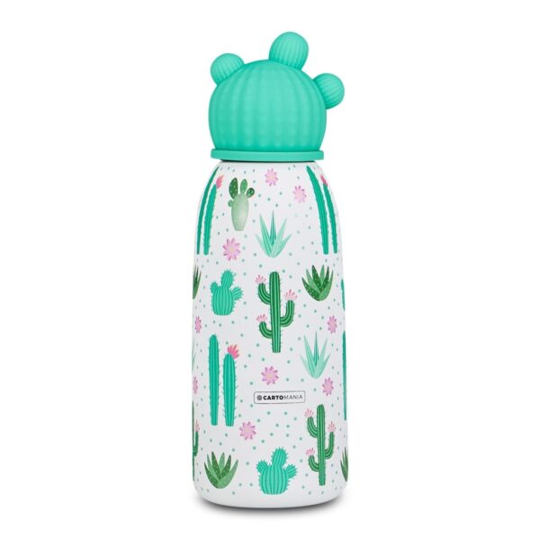Borraccia Termica Con Tappo Sagomato Chill & Refill 350ML Cactus