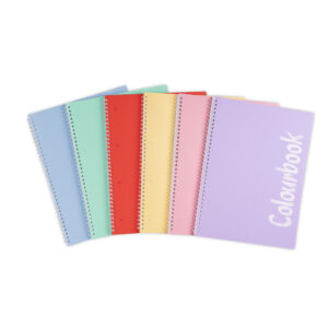 Quaderno Spiralato A4 4 Fori Colourbook 4MM Pastel Colori assortiti su linait