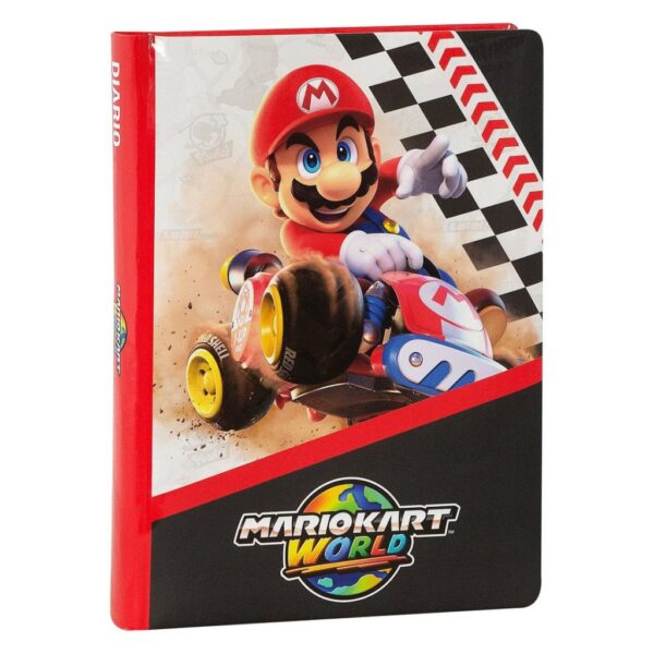 Diario MARIO KART WORLD Non datato 2026/27 12 mesi Nero 13