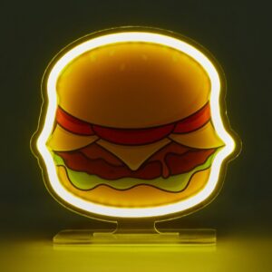 Lampada da Tavolo Neon Fell At Home Food Hamburger
