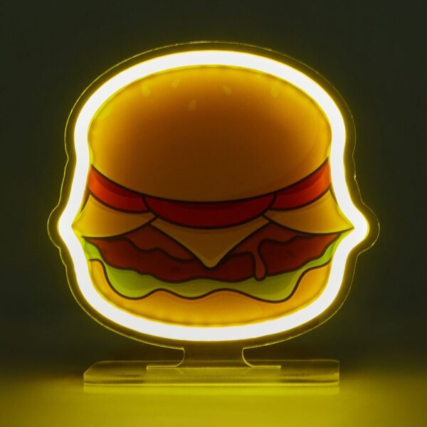 Lampada da Tavolo Neon Fell At Home Food Hamburger