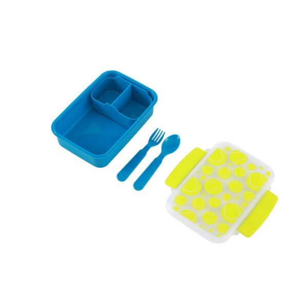 Lunch Box C Tennis Con Posate 16x12x6.5 cm