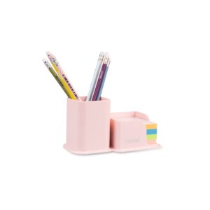 Portapenne Organizer con Block Notes Bloom Rosa