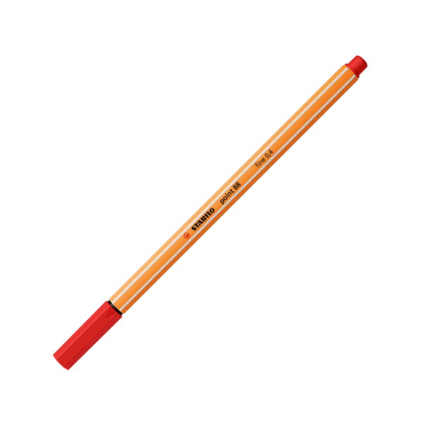 Penna fineliner - STABILO point 88 - Rosso chiaro #48
