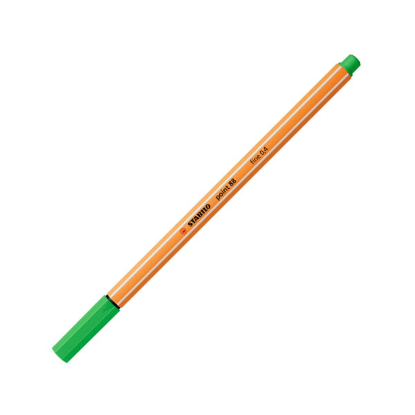 Penna fineliner - STABILO point 88 -  verde foglia #43