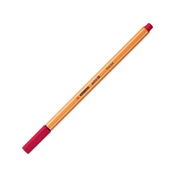 Penna fineliner - STABILO point 88 - Rosso Scuro #50