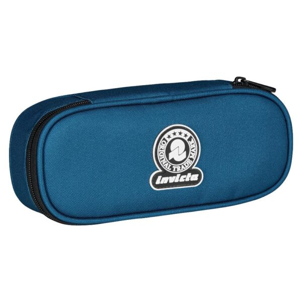 Portapenne Invicta Round Plus Plain Blu su linait
