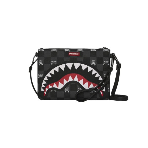 Pochette Sprayground GRAY PEEKING CHARACTER su linait