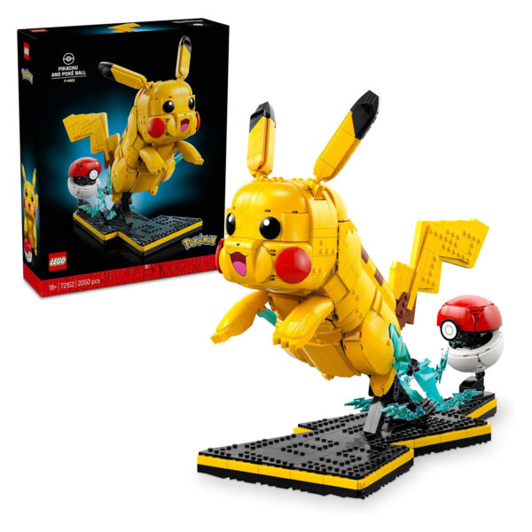 LEGO Pokemon Pikachu e PokƩ Ball su linait