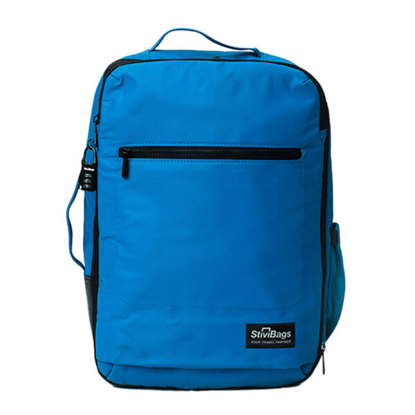 Zaino AIRCABIN in Tessuto Gommato Antipioggia 40x30x20 cm Blu Petrolio su linait