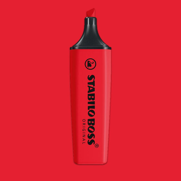 Evidenziatore ā STABILO BOSS ORIGINAL ā Rosso