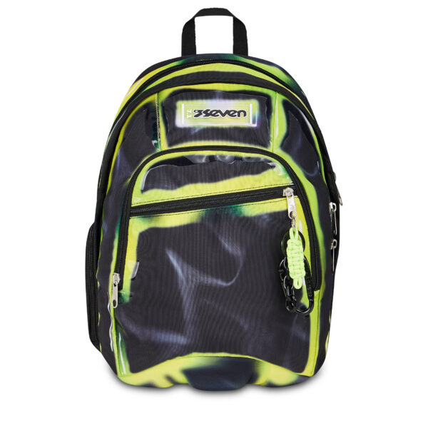 Zaino Dual Seven SHADOWS OF COLOR Nero Giallo su linait