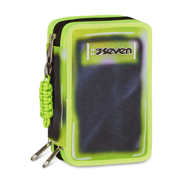 Astuccio Seven 3 ZIP completo SHADOWS OF COLOR Nero Giallo su linait