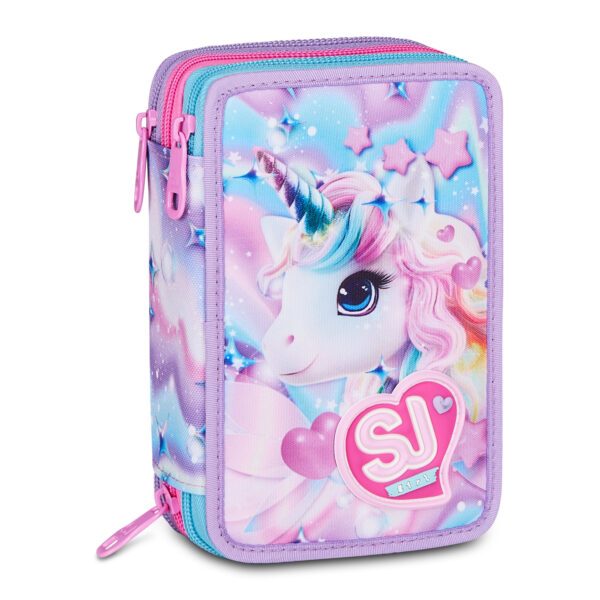 Astuccio 3 Zip Sj Gang GLOW LED UNICORN GIRL su linait
