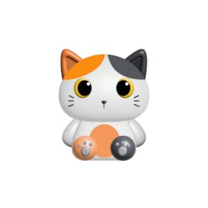 Gomma XL ORANGE CAT 5x5x6cm