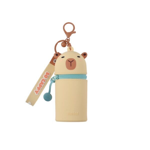 Portamonete con Portachiavi Mini Kawaii Capybara