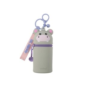 Portamonete con Portachiavi Mini Kawaii Hippo
