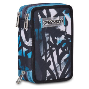 Seven Astuccio Scuola Elementare 3 scomparti Write Up Bambino Ragazzo