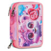 Astuccio 3 Zip Triplo Scomparto Completo SJ Gang Cuccioli Femminile Rosa su linait