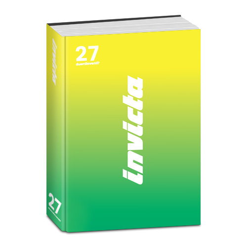 Diario Invicta 2026/27 Datato 16 Mesi 13.5x18.5 cm Cartonato Verde su linait