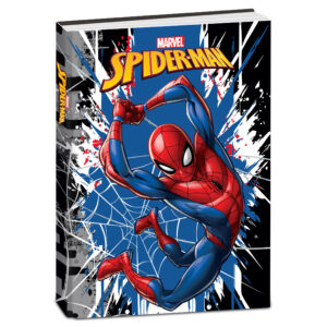 Diario Spiderman 2026/27 10 mesi Imbottito 15x20.5cm Nero su linait