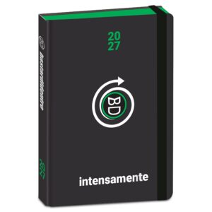 Diario BastardiDentro Intensamente 2026/27 Datato 13x18cm Copertina Morbida con Elastico Nero su linait