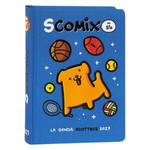 SCOMIX Diario Scuola 2026/27 16 mesi datato Blu 12.5x17cm su linait