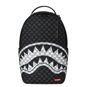 Zaino Sprayground BLACK AND WHITE DRIP CHECK SHARK su linait