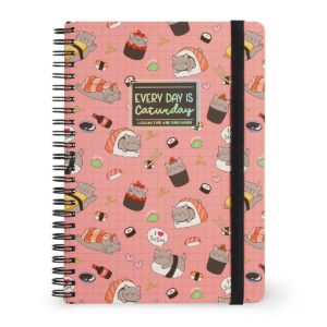 Quaderno Spiralato Formato A5 1 Rigo Sushi Cat su linait