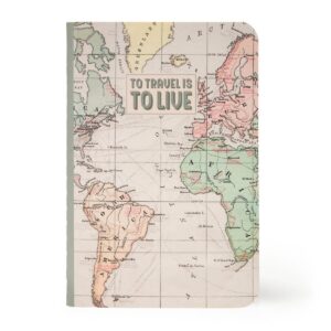 Quaderno a Righe Formato A6 Lined Notebook Travel su linait