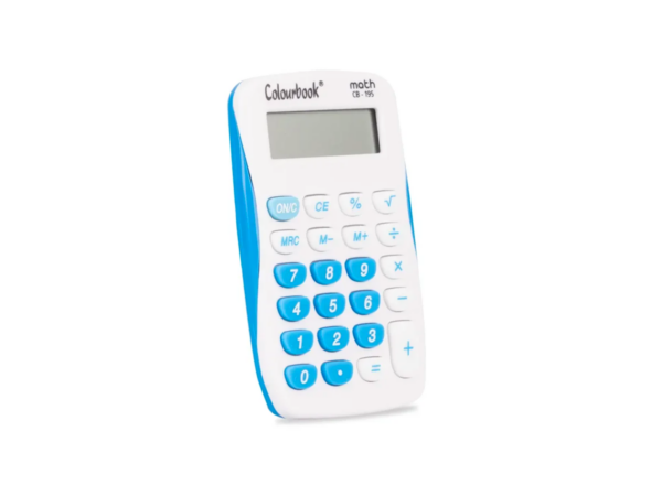 Colourbook Calcolatrice Tascabile 8 Cifre Math CB-195 Azzurro su linait