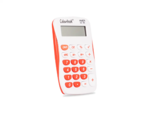 Colourbook Calcolatrice Tascabile 8 Cifre Math CB-195 Rosso su linait