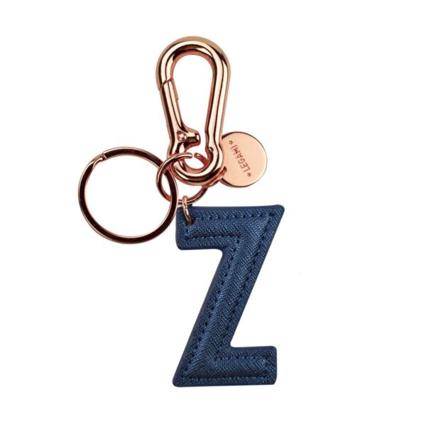 Portachiavi My Initial Blu Z su linait
