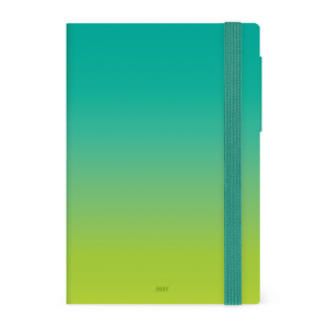 Agenda 12 Mesi Giornaliera Legami Medium 2027 Shades of Green su linait