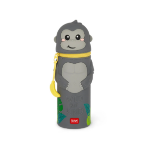 Astuccio Legami 2 in 1 in morbido silicone Kawaii Gorilla su linait