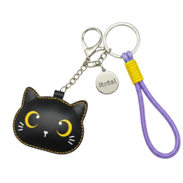 Portachiavi in Pu Black Cat