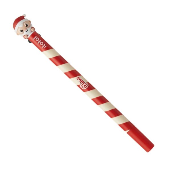 ITotal Penna Cancellabile Climby XMAS Santa Inchiostro Rosso